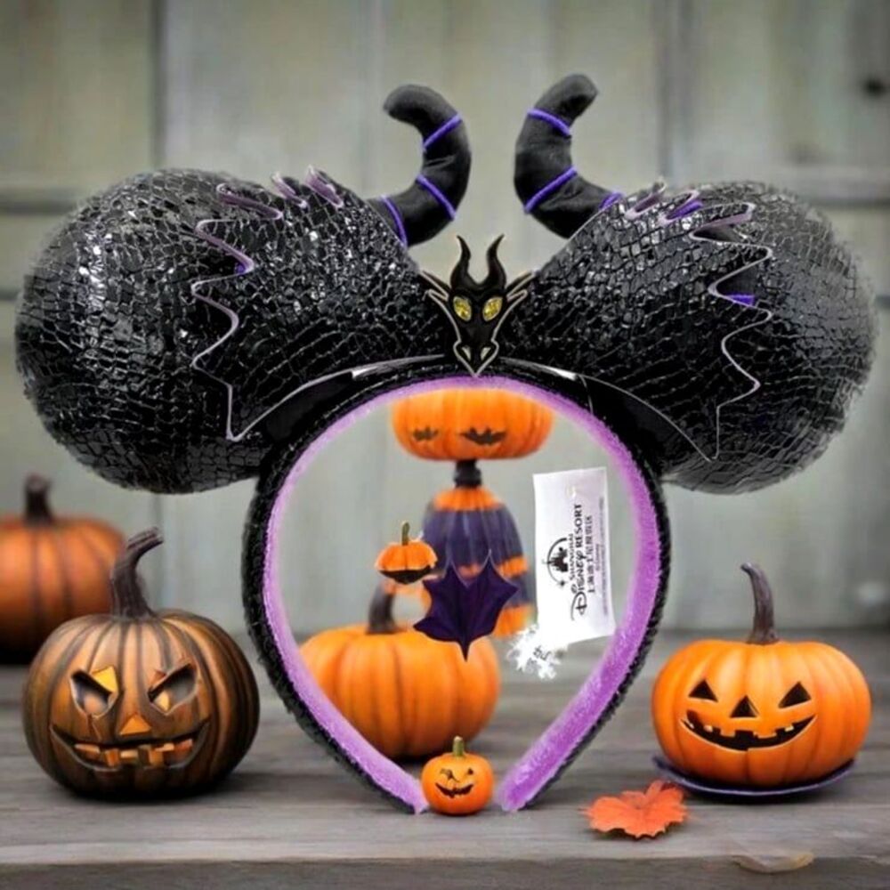Disney Parks D23 Maleficent Dragon Sleeping Beauty Minnie Ears Headband